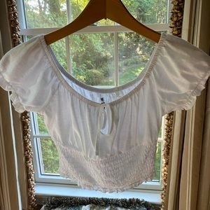 White Off the Shoulder Top